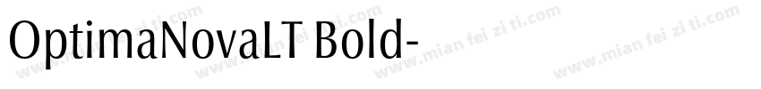 OptimaNovaLT Bold字体转换